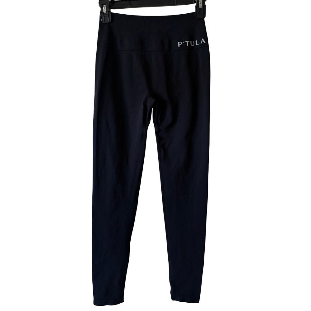 P'Tula Black High-Waist Performance Leggings